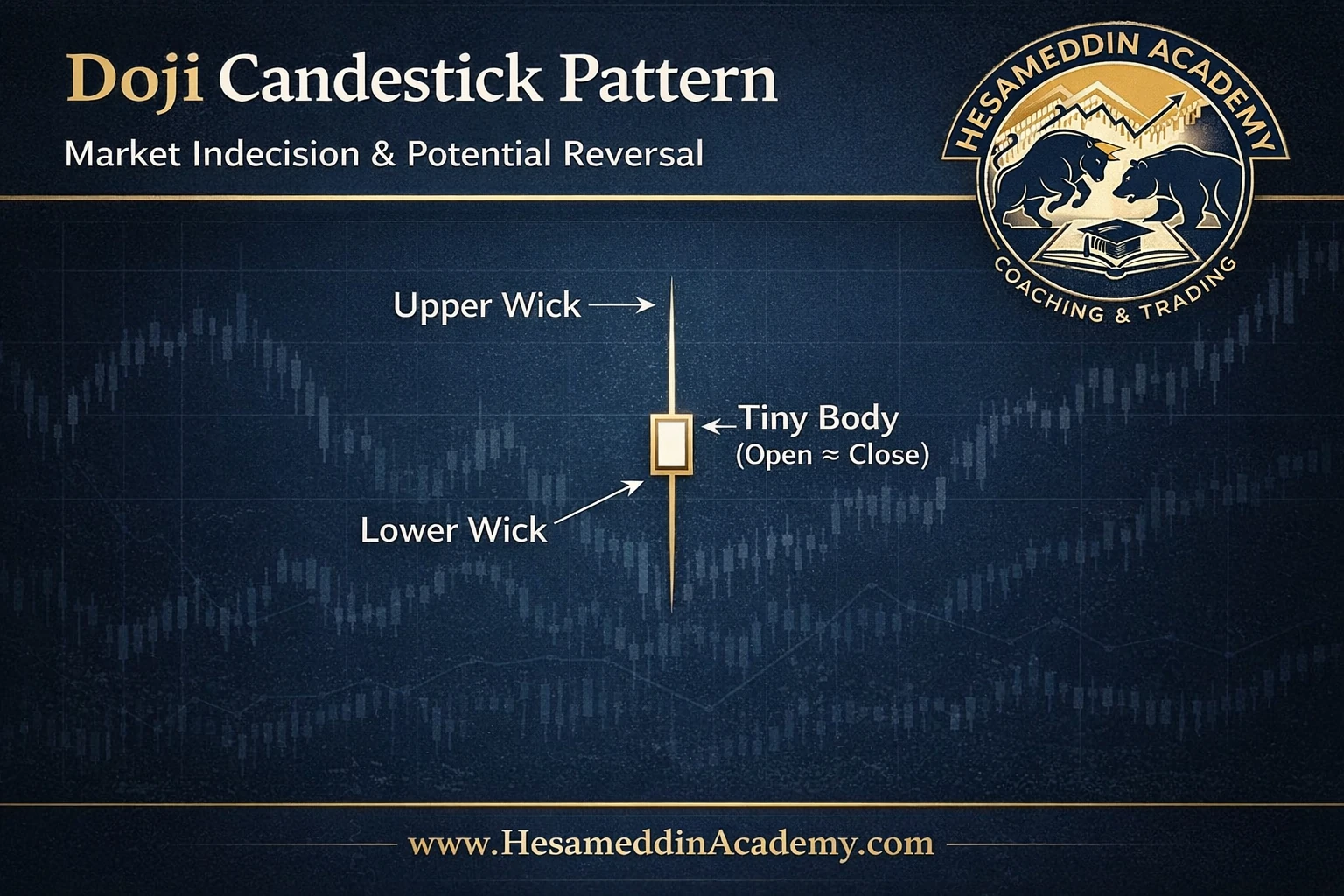 Doji Candlestick Pattern – کندل دوجی
